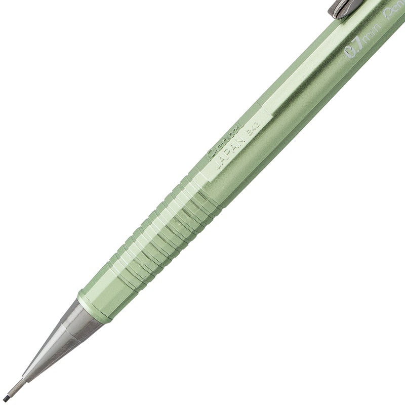 Pentel Sharp Mechanical Pencil  (0.7Mm)  Medium Line  Metallic Barrel  Assorted Colors  Pack Of 3 (P207Mbp3M1) - Image 4
