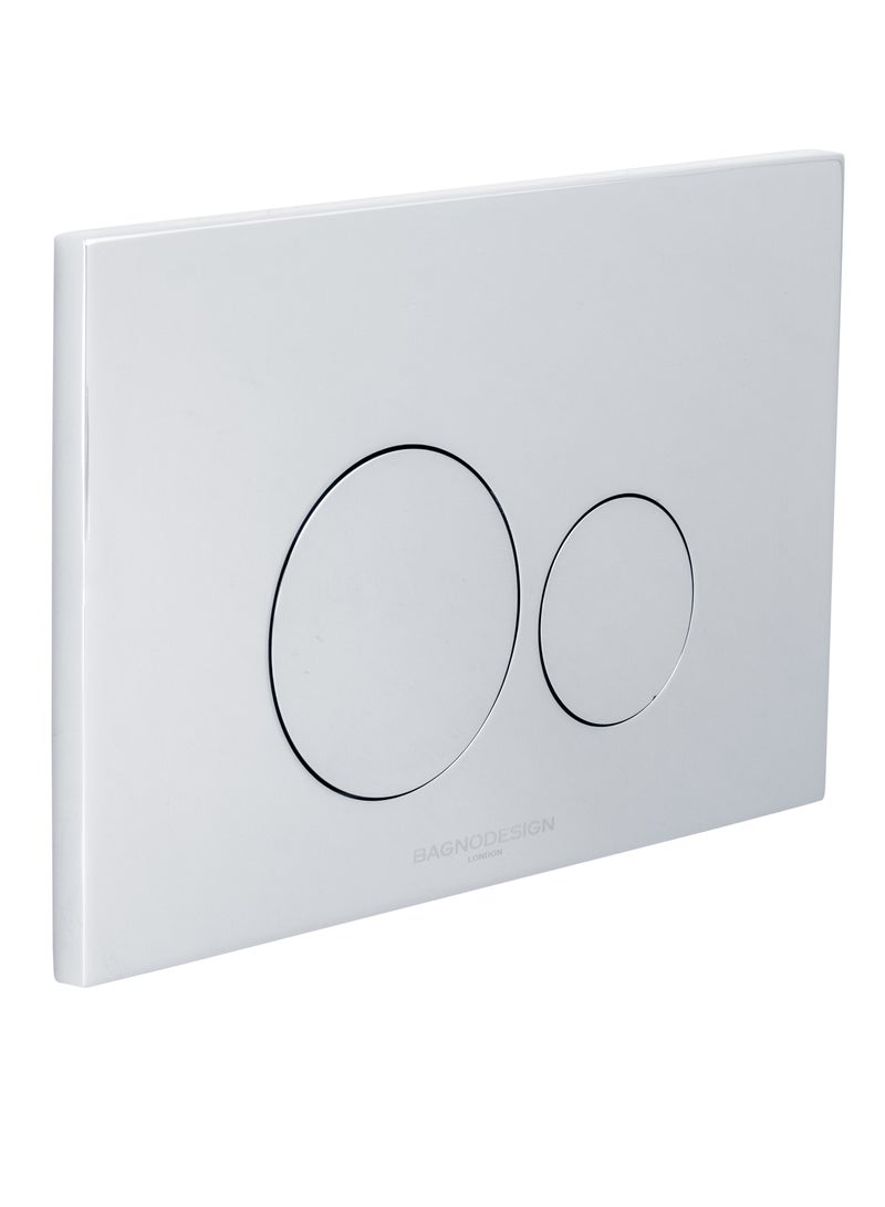 LOFT M-LINE DUAL FLUSH PLATE POLISHED STAINLESS STEEL - Image 1
