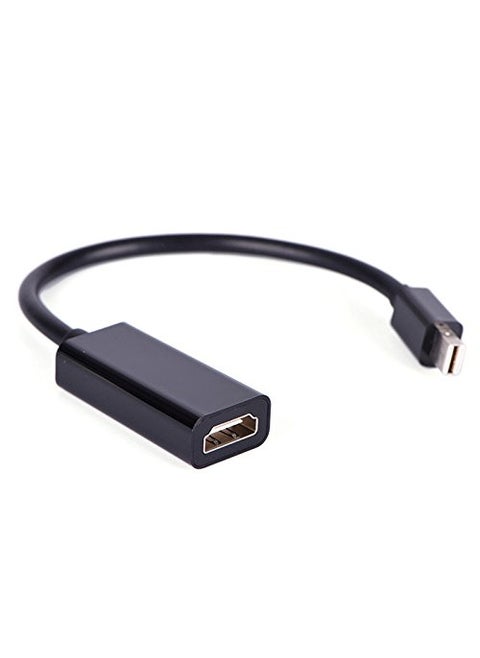 Technotech Mini DP DisplayPort to HDMI Female Adapter for Apple MacBook MacBook Air MacBook Pro and Mac Mini Black