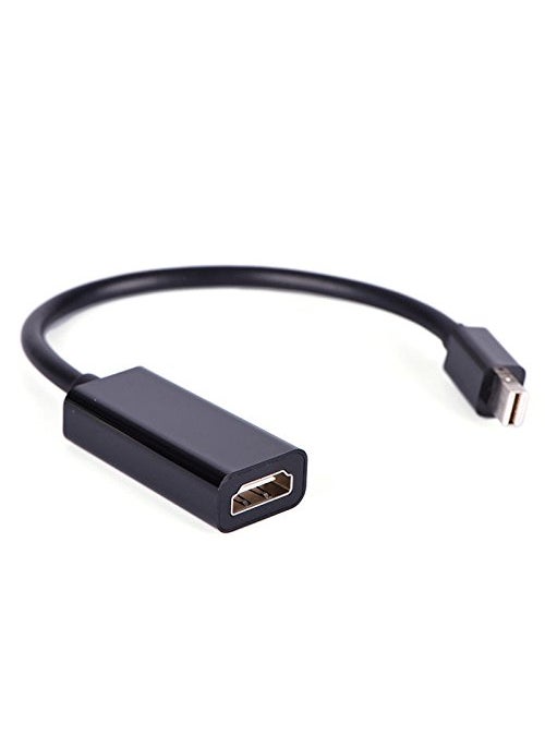 Technotech Technotech Mini DP DisplayPort to HDMI Female Adapter for Apple MacBook MacBook Air MacBook Pro and Mac Mini Black  - Image 1