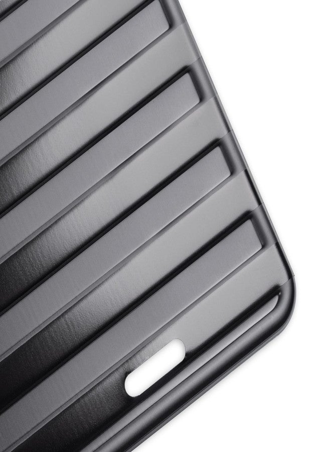DillenCo American Flag License Plate, Frame, and Key Tag Combo Black-on-Matte Black - Image 3