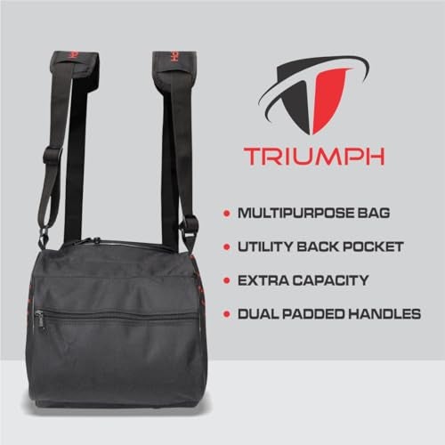 Triumph KB-611 Nylon, Polyester Skating Bag for Roller Skates (Black) 15"x11"x11" - Image 3