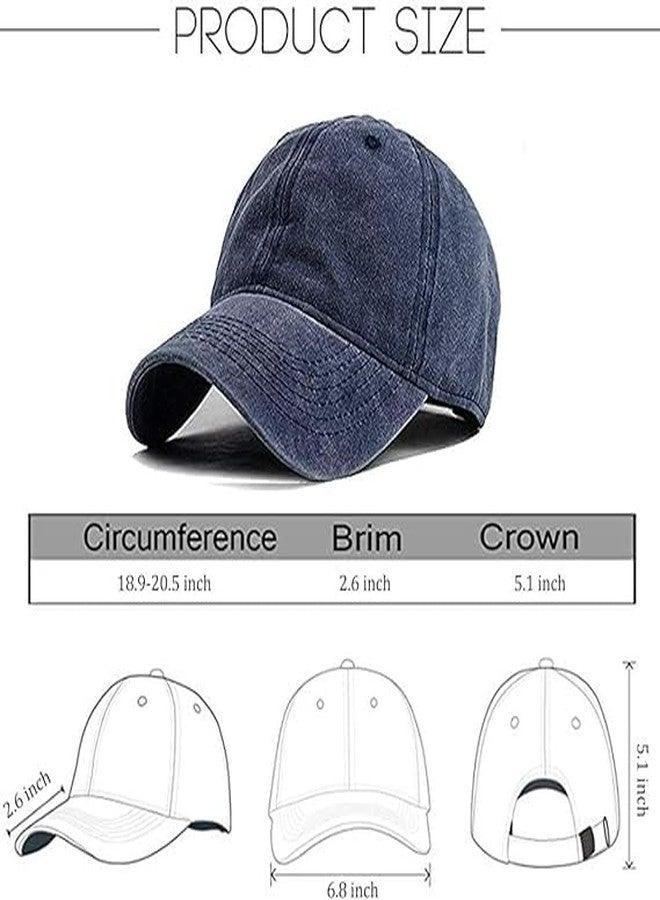 Alexvyan Blue Plain Breathable Head Caps for Unisex with Adjustable Strap in Summer for Men & Women Sports Cap - Image 5