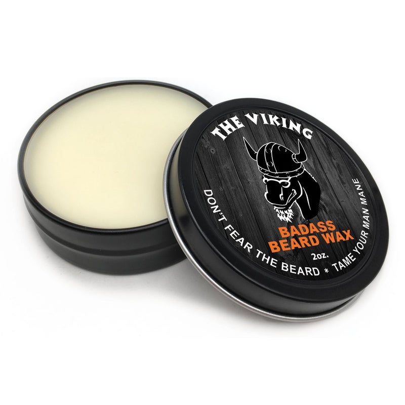 Badass Beard Care Beard Wax For Men - The Viking, 2 oz - Softens Beard Hair, Leaves Your Beard Looking and Feeling More Dense - Image 2