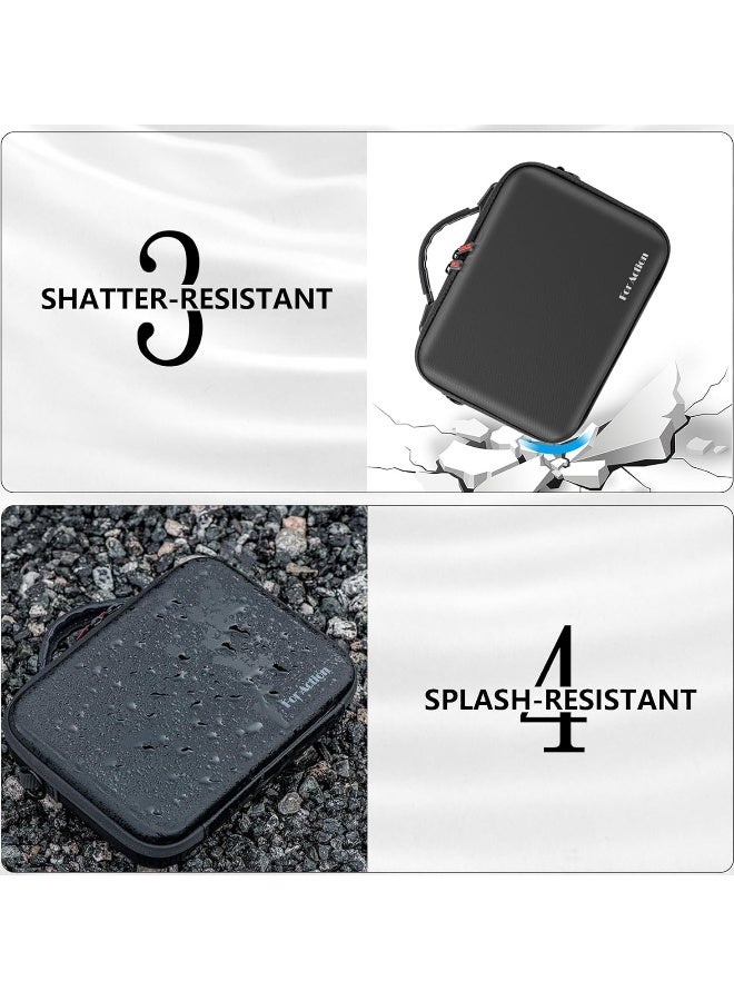 Suitable for DJI Osmo Action 4 / Action 3 Adventure Combo Camera Suitcase.PU Leather Travel and Storage Bag, Compatible with DJI Osmo Action 4 / Action 3 Adventure Combo Accessories - Image 5