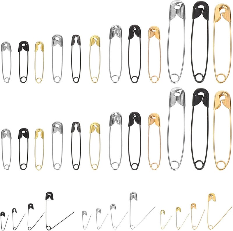 600pcs Small Metal Safety Pins for Sewing and Crafting, Convenient Delicate Pins for Clothes Fastening and DIY Fabric Projects, for and Hobbyists - Image 1