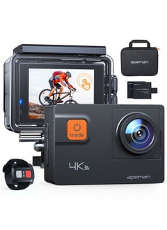 Action Camera 4K 60fps video & 20MP photos ØŒ2 inch IPS real-color touchscreen ,Robust & 40M waterproof ,Wireless remote control ,loop video ,time lapse, slow motion