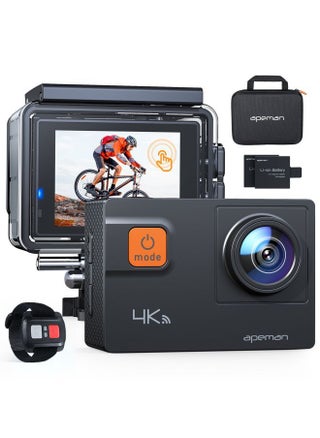 Action Camera 4K 60fps video & 20MP photos ØŒ2 inch IPS real-color touchscreen ,Robust & 40M waterproof ,Wireless remote control ,loop video ,time lapse, slow motion - pzsku/Z2C6EF17FCD501B2B1472Z/45/_/1692542499/ad0a98ae-d45c-4ad8-b129-634319ccbd9e