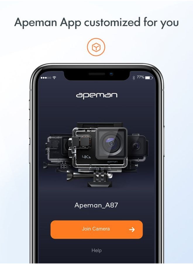 APEMAN - Action Camera 4K 60fps video & 20MP photos ØŒ2 inch IPS real-color touchscreen ,Robust & 40M waterproof ,Wireless remote control ,loop video ,time lapse, slow motion - Image 1