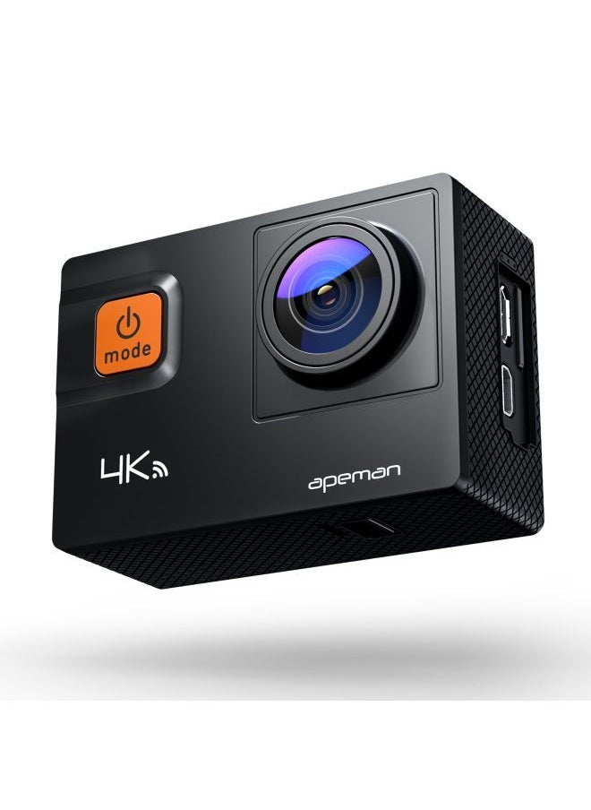 APEMAN - Action Camera 4K 60fps video & 20MP photos ØŒ2 inch IPS real-color touchscreen ,Robust & 40M waterproof ,Wireless remote control ,loop video ,time lapse, slow motion - Image 1