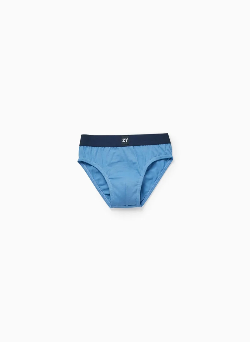 Zippy Pack 5 Plain Cotton Briefs for Boys, Multicoloured