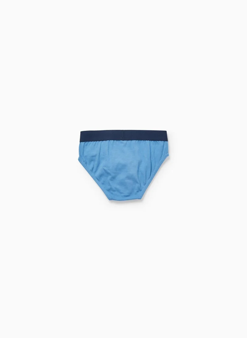 Zippy Pack 5 Plain Cotton Briefs for Boys, Multicoloured