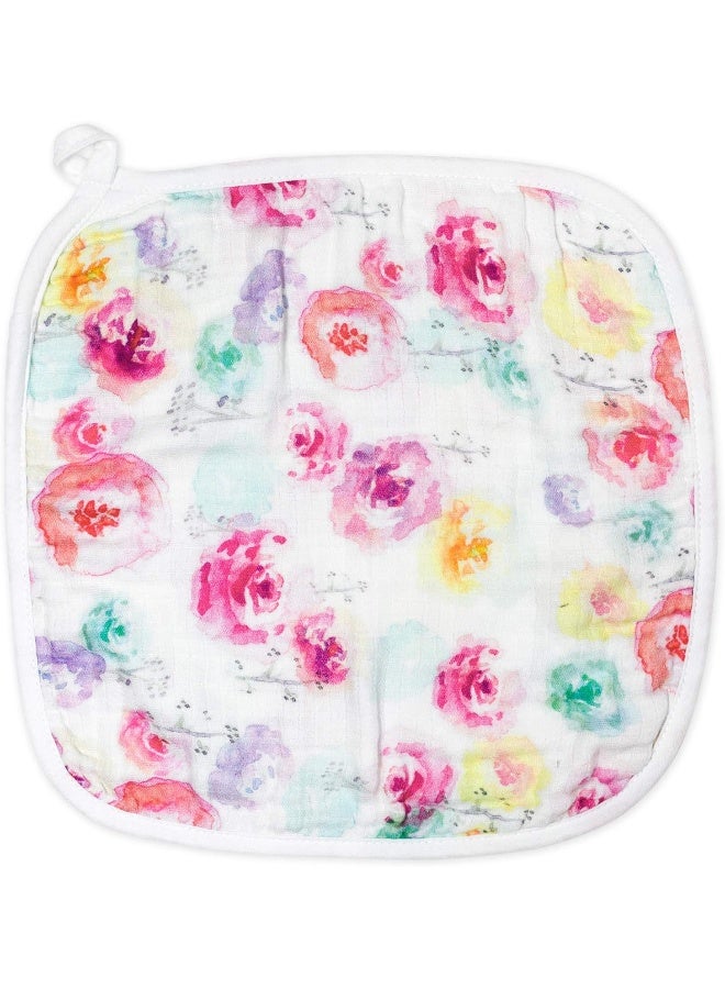 HonestBaby Baby 3-Piece Organic Cotton Hooded Towel & Washcloth Set - Pink - One size - Image 4