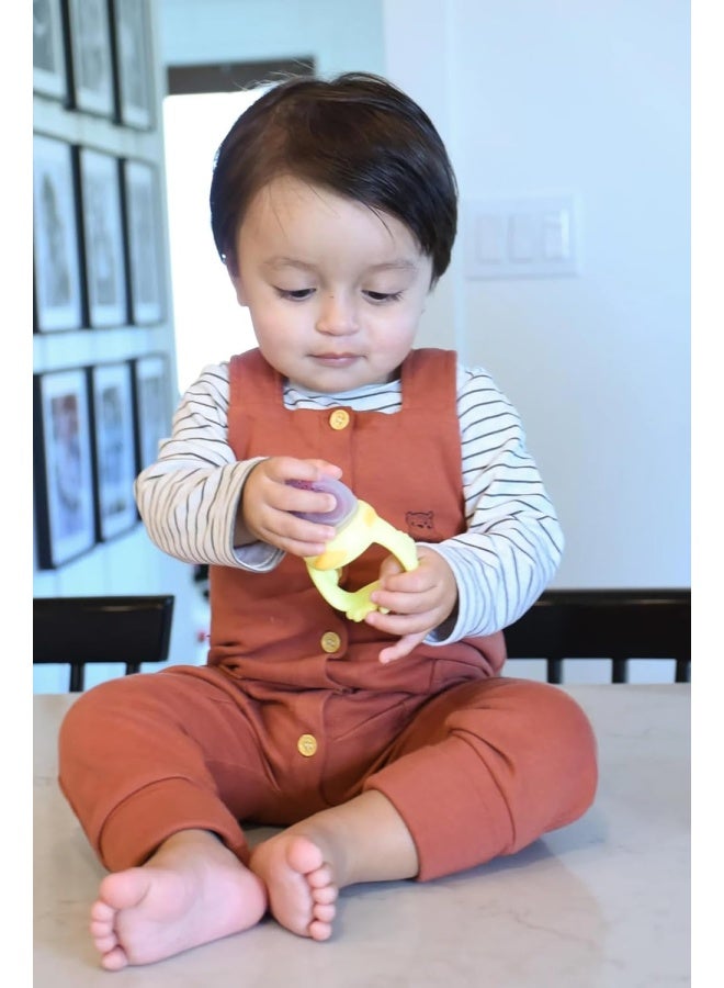 melii Baby Food Feeder and Teether - 2 Pack Duck Shaped Feeding Teethers, BPA-Free Silicone Feeder for Safe Self-Feeding - Image 3