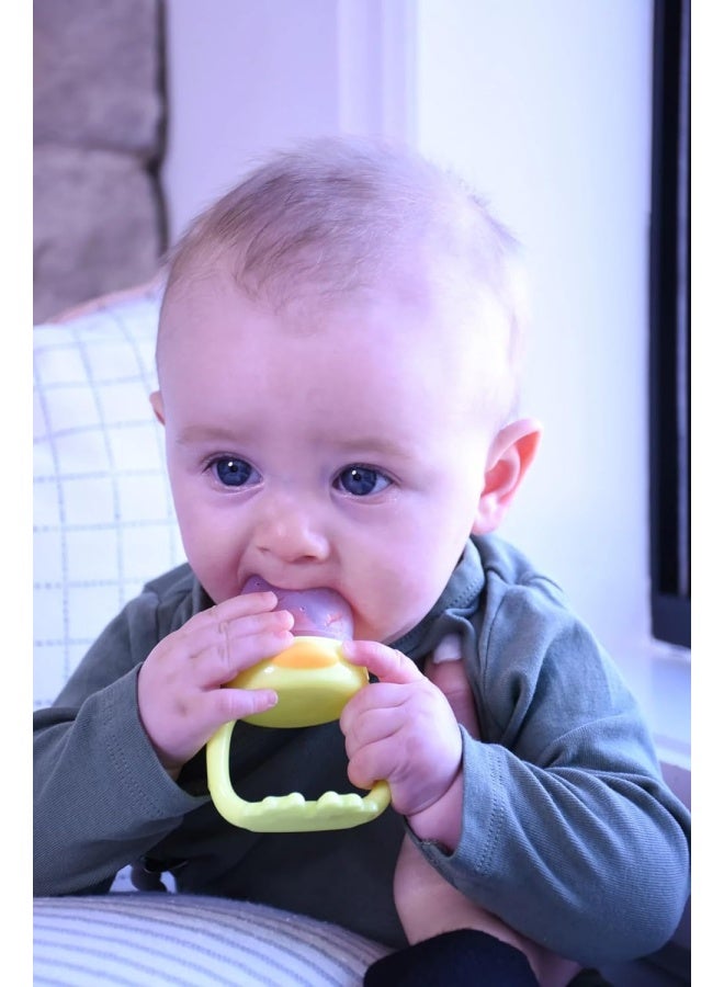 melii Baby Food Feeder and Teether - 2 Pack Duck Shaped Feeding Teethers, BPA-Free Silicone Feeder for Safe Self-Feeding - Image 2