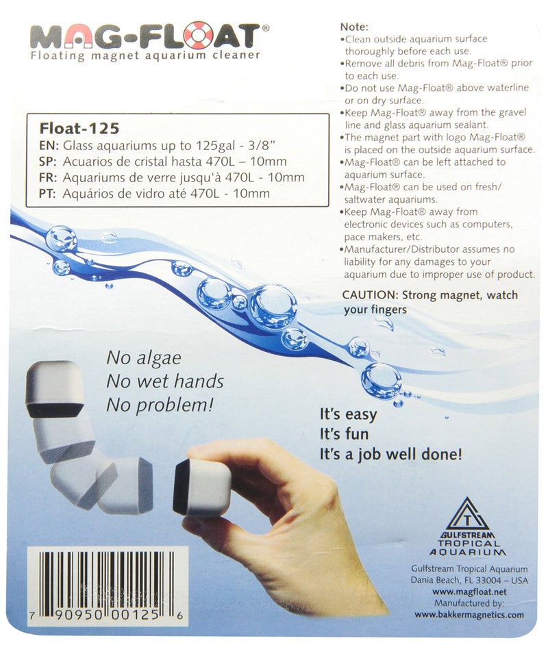 Gulfstream Tropical AGU125MED Mag-Float Glass Aquarium Cleaner, Medium - Image 2