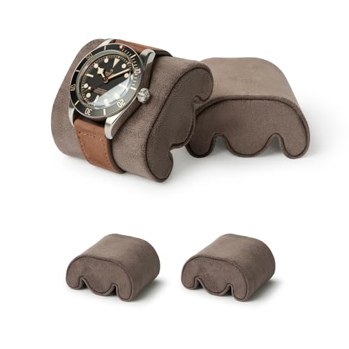 TAWBURY Fraser Watch Case Pillows - Pack of 2 Small Replacement Pillows for our Fraser Brown Leather Watch Cases | 'M' Shaped Pillows Designed to fit 14.5cm - 17cm Wrists - Image 1