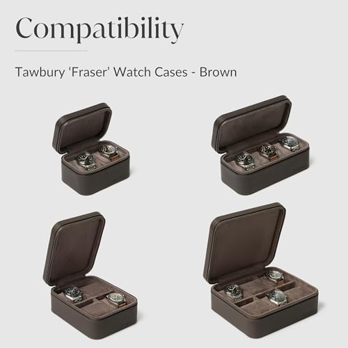 TAWBURY Fraser Watch Case Pillows - Pack of 2 Small Replacement Pillows for our Fraser Brown Leather Watch Cases | 'M' Shaped Pillows Designed to fit 14.5cm - 17cm Wrists - Image 5