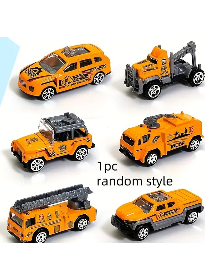 Mini Sliding Metal Puzzle Engineering Vehicle Creative Decorating Toy For Boys - Image 1