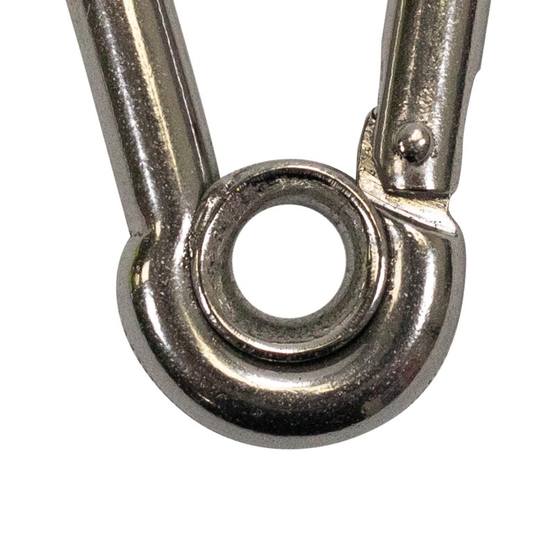 Scuba Choice Boat Marine Clip Stainless Steel Safety Spring Hook Carabiner with Rope Holder - Image 5
