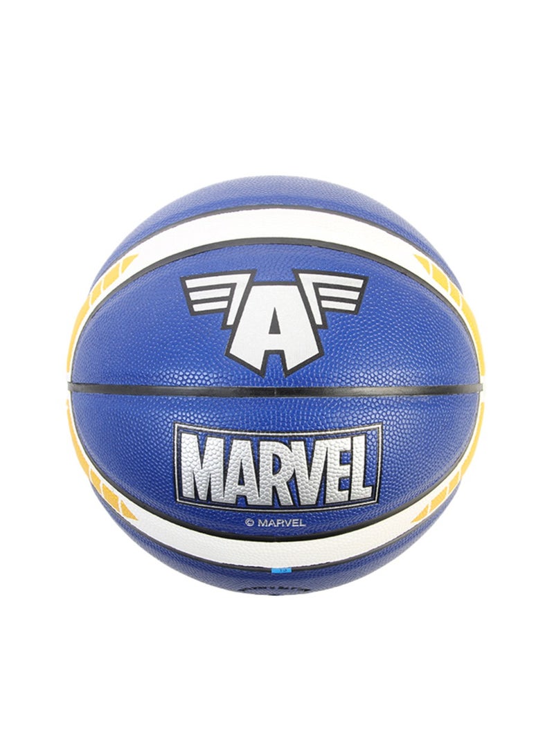 جوريكس كرة السلة، كرة سلة عالية الجودة لجميع الملاعب، كرة سلة مارفل شكل كابتن أمريكا, مقاس 25 × 25 × 25 سم للعب في الأماكن المغلقة أو الهواء الطلق للمسابقات اللعب الترفيهي للأولاد والبنات والبالغين والأطفال - Image 1