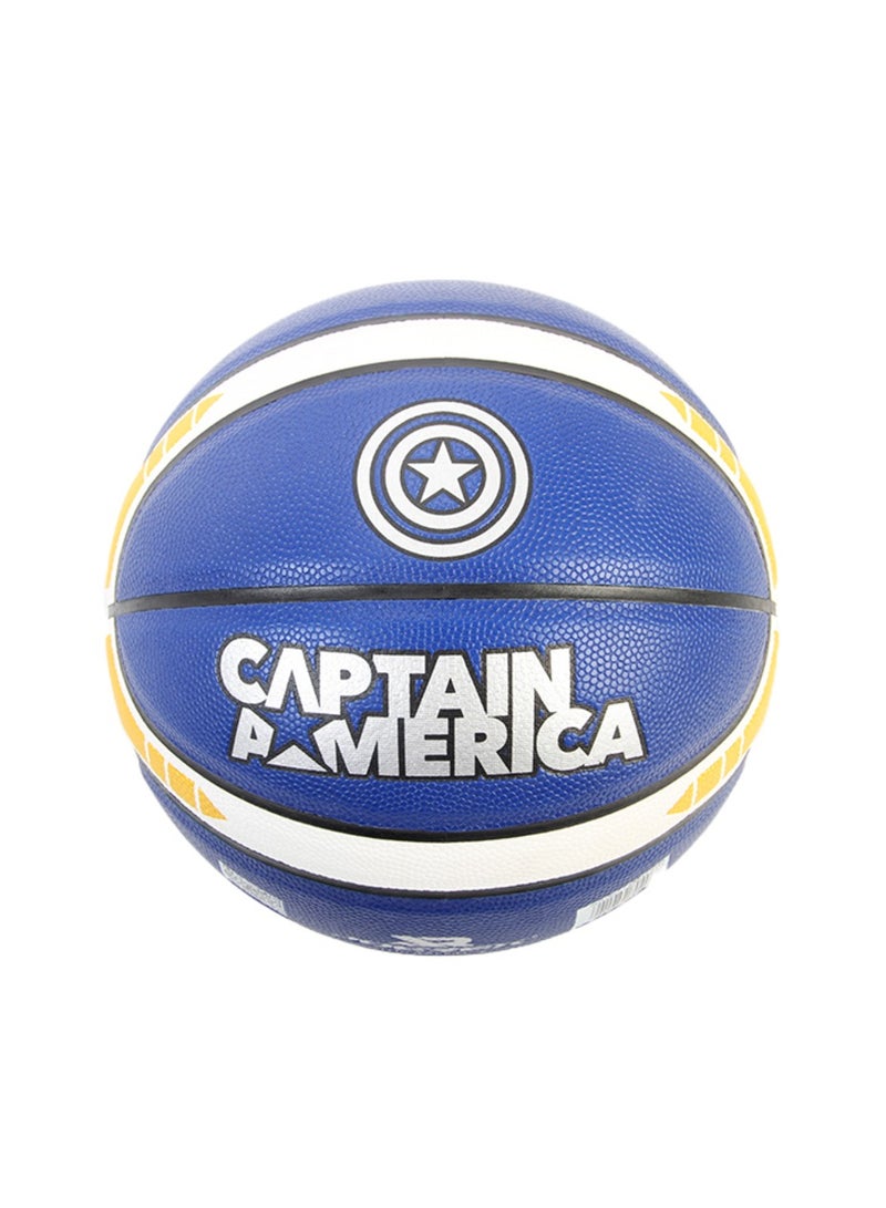 جوريكس كرة السلة، كرة سلة عالية الجودة لجميع الملاعب، كرة سلة مارفل شكل كابتن أمريكا, مقاس 25 × 25 × 25 سم للعب في الأماكن المغلقة أو الهواء الطلق للمسابقات اللعب الترفيهي للأولاد والبنات والبالغين والأطفال - Image 2