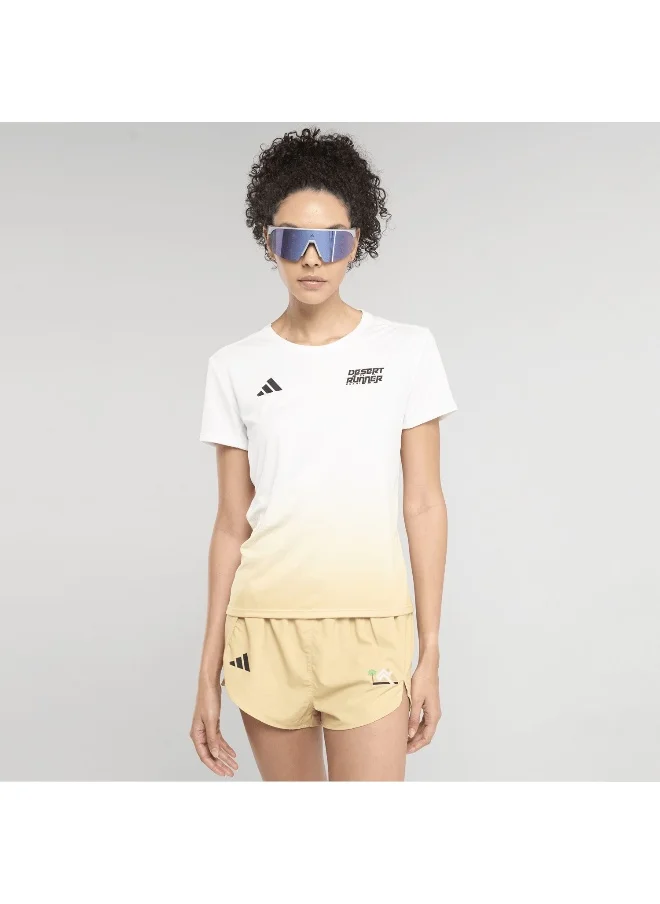 Adidas Adidas Desert Runner Tee W Beige Running T-Shirts For Women Xs