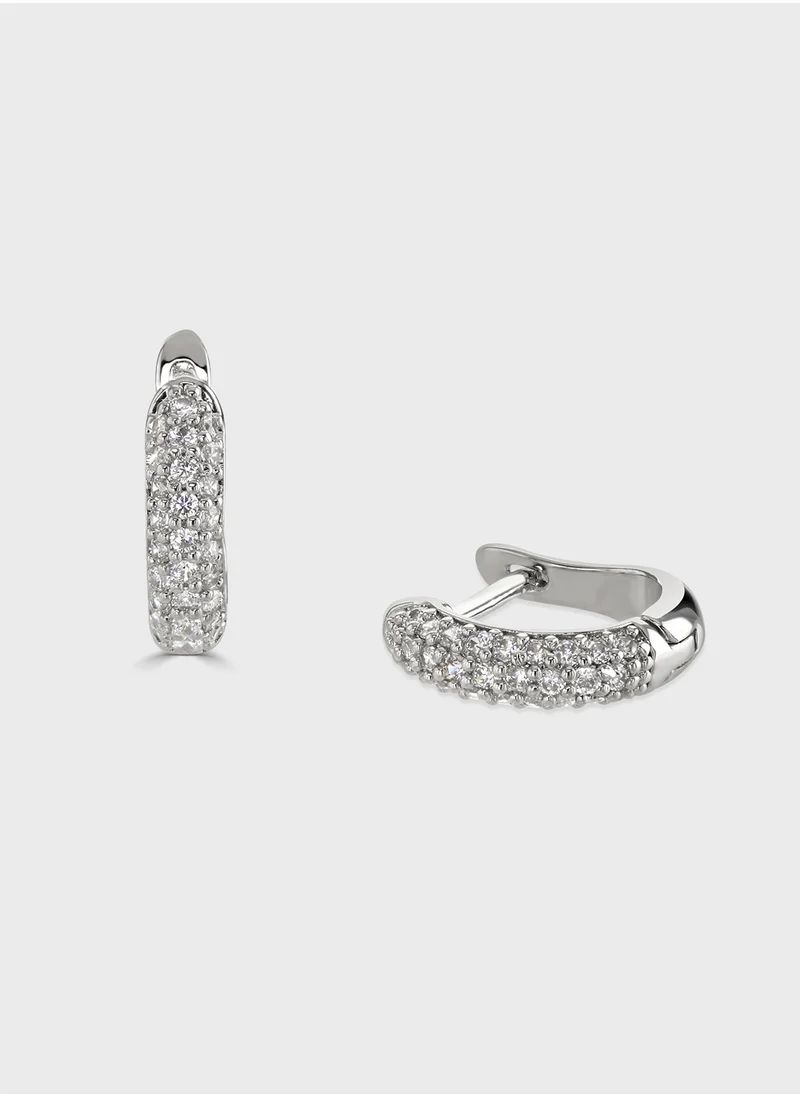 BUCKLEY LONDON Cluster Hoop Earring