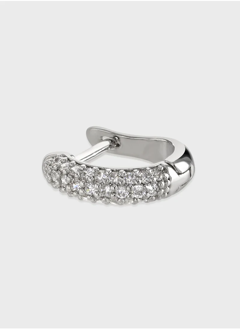 BUCKLEY LONDON Cluster Hoop Earring
