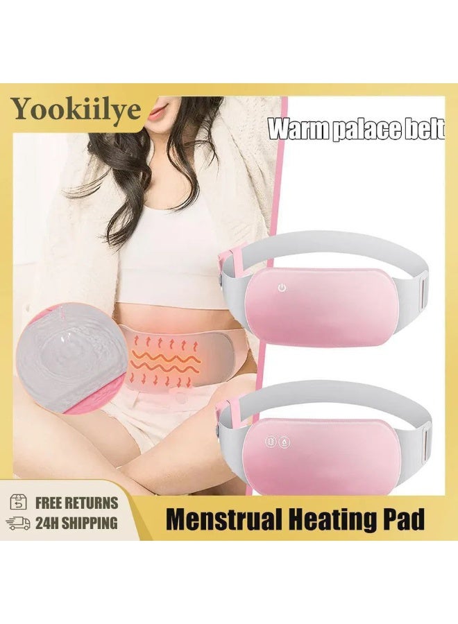 Menstrual Heating Pad  A warm waist belt that relieves menstrual, abdominal, and back pain With the Period Belt,  forget about the back, abdominal, and spinal pain that plagues us all in winter  A belt for chronic pain that will prevent any back pain  Place it on the area of ​​pain, and it will relieve it in seconds with a very effective impact  It will stay warm, and with it, you won't need physical therapy sessions  January, and as the saying goes, "January makes even the piano wobble"  Exclusive  A belt that works with a power bank  Very safe  And generally very useful for bone, joint, and neck pain And during your period, keep warm and protect yourself from the winter cold - Image 1