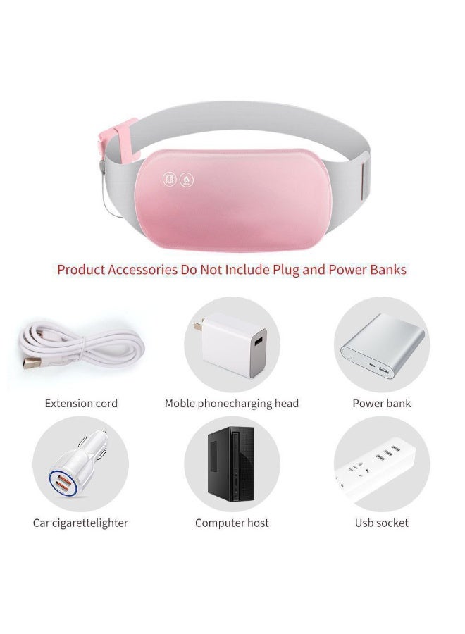Menstrual Heating Pad  A warm waist belt that relieves menstrual, abdominal, and back pain With the Period Belt,  forget about the back, abdominal, and spinal pain that plagues us all in winter  A belt for chronic pain that will prevent any back pain  Place it on the area of ​​pain, and it will relieve it in seconds with a very effective impact  It will stay warm, and with it, you won't need physical therapy sessions  January, and as the saying goes, "January makes even the piano wobble"  Exclusive  A belt that works with a power bank  Very safe  And generally very useful for bone, joint, and neck pain And during your period, keep warm and protect yourself from the winter cold - Image 2