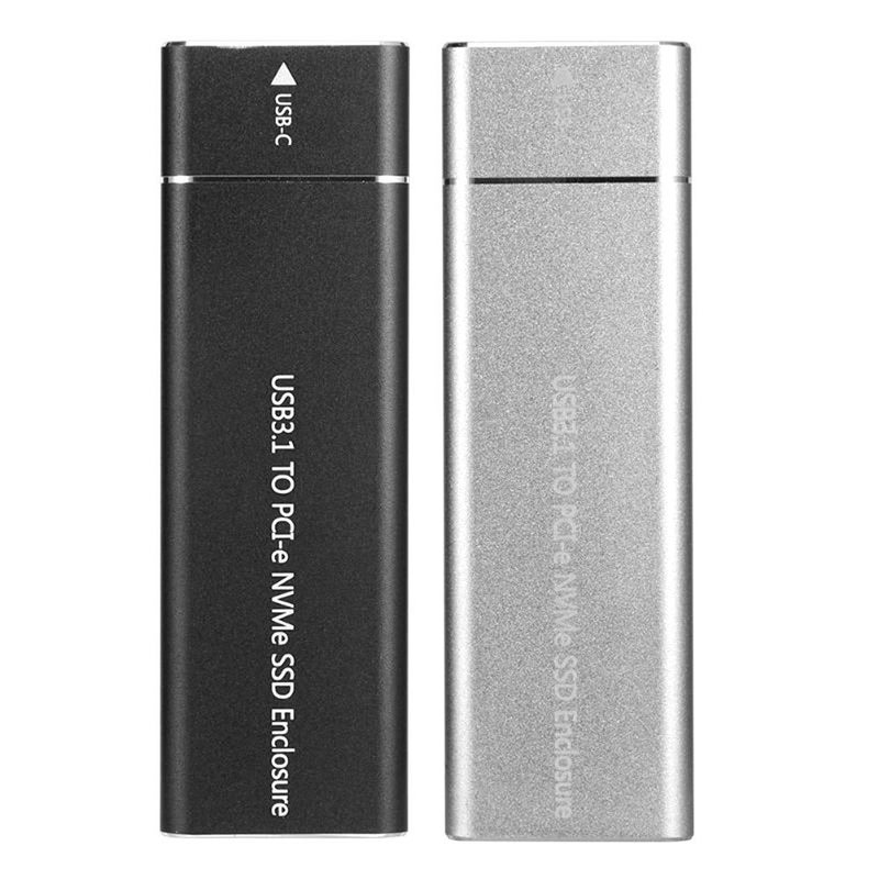 M.2 NVME Solid State Drive Box USB3.1 Type-C Input Interface Aluminum Alloy Shell Material High Speed Transmission Black - Image 3