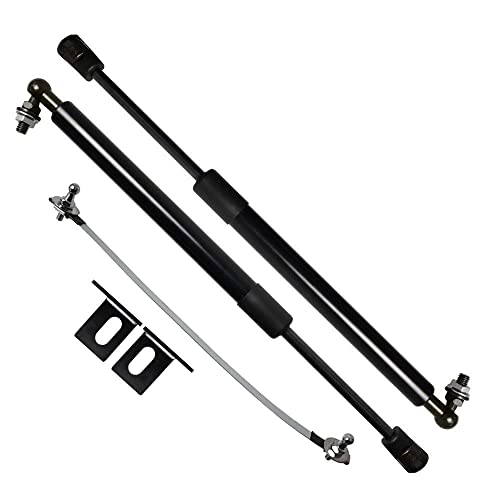 TSUBASA Lift Supports for Hyundai Santa Cruz 2022 2023 2024 2025 Front Hood Bonnet Modify Gas Struts Carbon Fiber Shock Dampers Spring Rod Bar (2PCS) (Normal Black) - Image 1