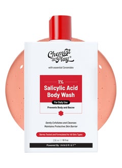 Chemist at Play Chemist at Play Acne Control Body Wash with Ceramides | 3% Pentavitin + 1% Salicylic Acid | For back acne (Bacne), bumpy texture, smooth skin texture | 236 ml  - Image 1