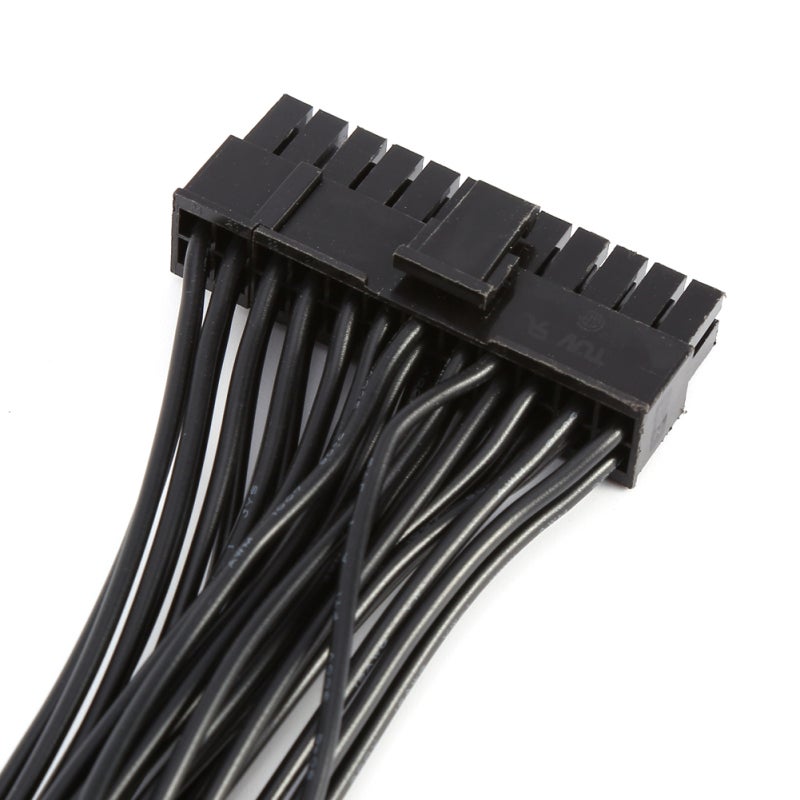 24Pin Mining Dual PSU Adapter 30cm 20+4pin ATX Power Supply Cable Connector - Enables Connection of 2 Power Supply Units to a Single Motherboard for Bitcoin Mining Builds - Image 1