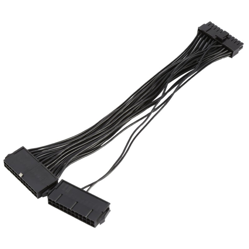 24Pin Mining Dual PSU Adapter 30cm 20+4pin ATX Power Supply Cable Connector - Enables Connection of 2 Power Supply Units to a Single Motherboard for Bitcoin Mining Builds - Image 5