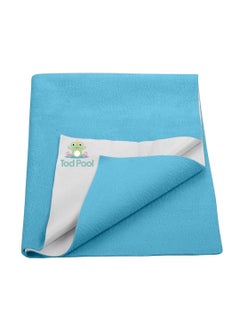 Tod PooL Tod PooL Breathable Bed Protector AntiPiling Fleece Extra Absorbent Washable Waterproof Quick Dry Sheet Bed Protector Sheet for Kids and Adults 1 Firoza Double Bed Size 260x200cm  - Image 1