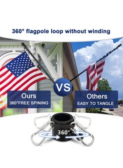 Bluejw Ramadan Flag National Day Flagpole Suitable For 2X3, 3X5, 4X6FT Flag Heavy Garden Flagpole Outdoor Or Outdoor Wall-Mounted Flagpole For Street Games  - Image 5