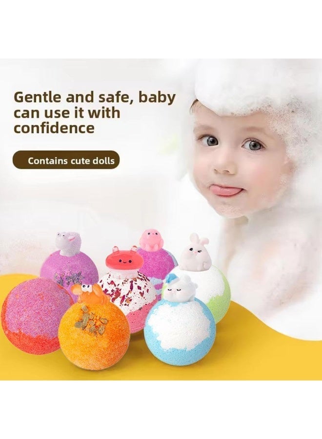 Kids Bath Bombs Gift Set, Bath Bombs With Sea Animal Surprise Toys Inside, 12Pcs 60g Natural Sea Salt Aromatherapy Fizzy Bubble Bath Balls, Skin-friendly Safe Formula For Children Spa Bath - Image 3