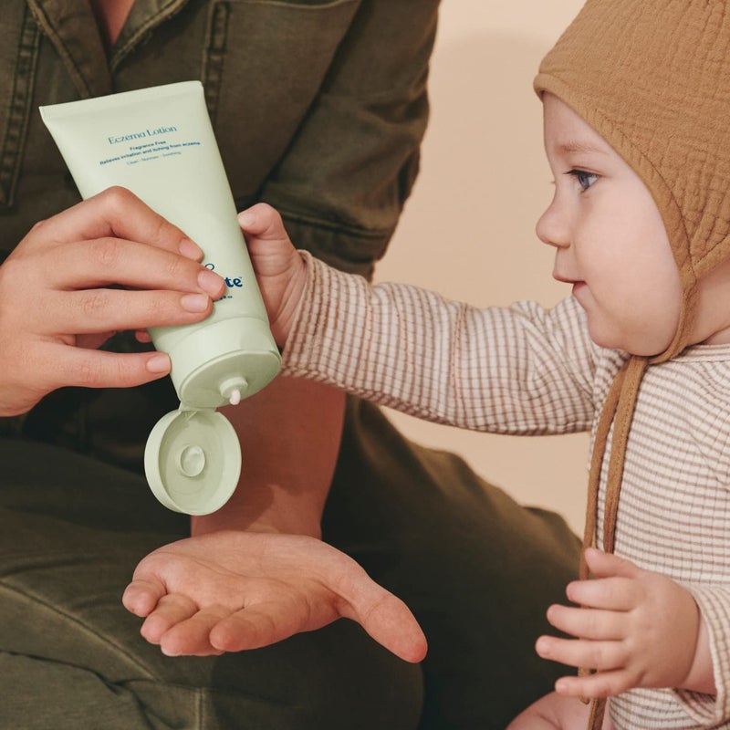 Pipette Eczema Lotion - Relieves Irritation, Keeps Dry, Itchy Skin Calm, Smooths and Deeply Moisturizes Sensitive Skin, Fragrance-Free, Petrolatum & Steroid Free Cream Formula, 6 fl oz - Image 4