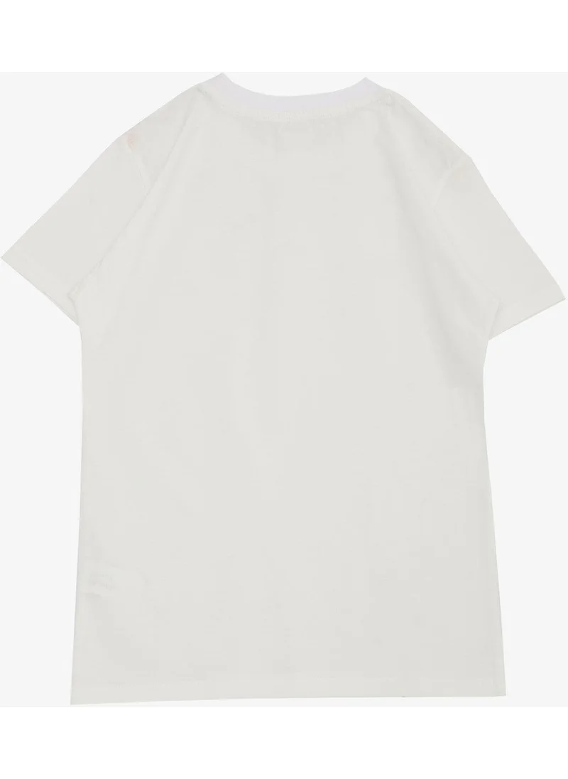 Breeze Boy's T-Shirt Basic 4-14 Years, Ecru