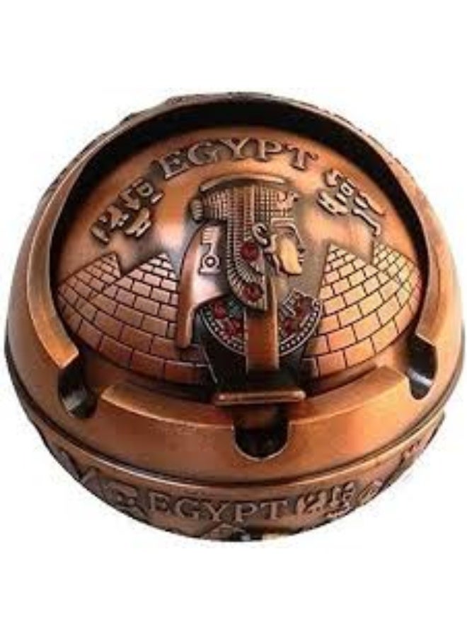 Pharaonic Ashtray Decorated with Drawings - Multicolor