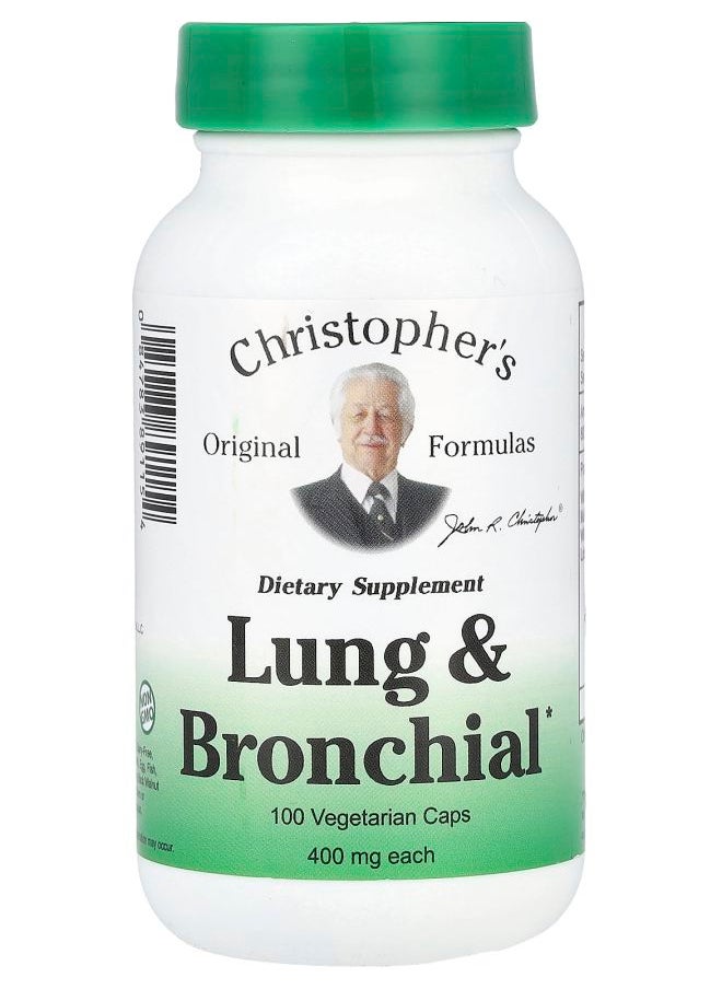 Christopher's Original Formulas Lung & Bronchial 100 Vegetarian Caps 