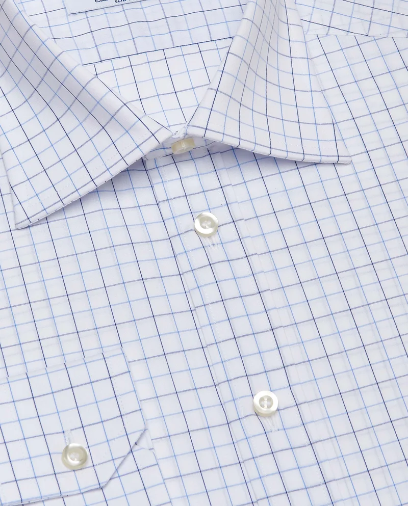 كاميتشسما LONG SL. SLIM FIT CHECKERED POPLIN SHIRT
