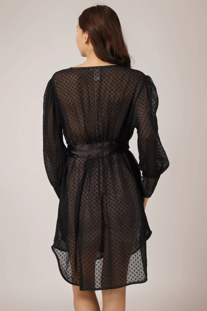 After Dark Luca, Black Dressing Robe