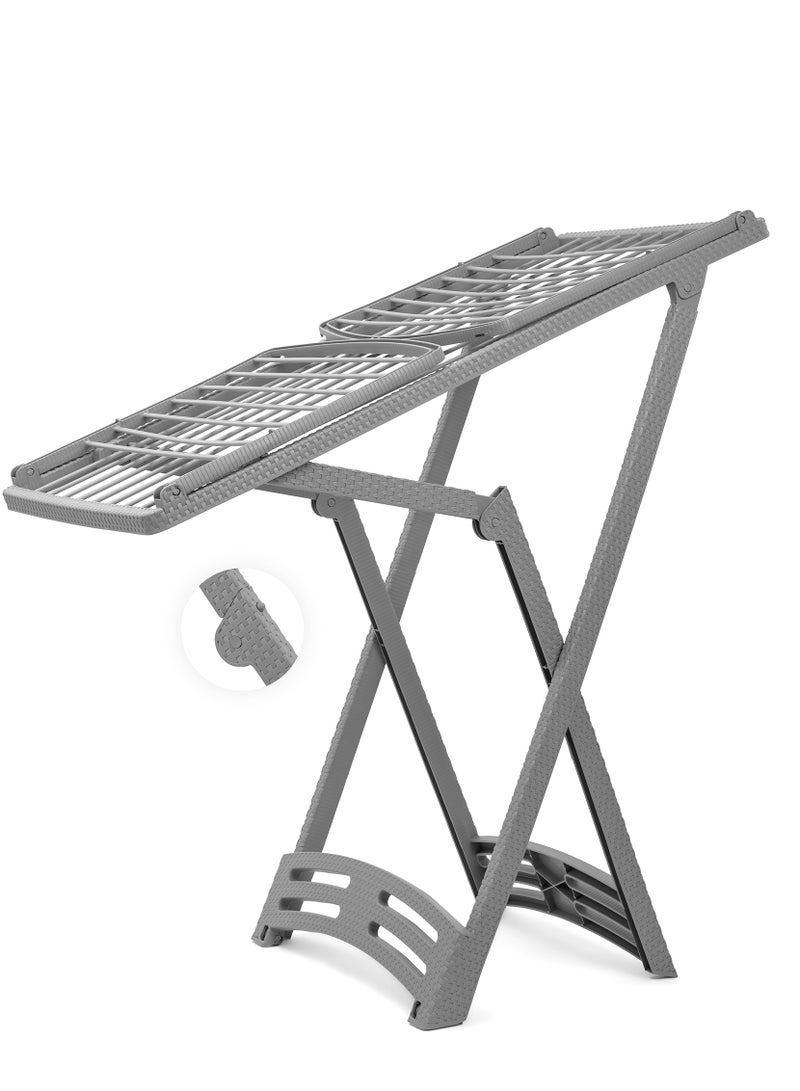 El Helal & Silver Star حامل تجفيف من الخيزران رمادي - Image 2