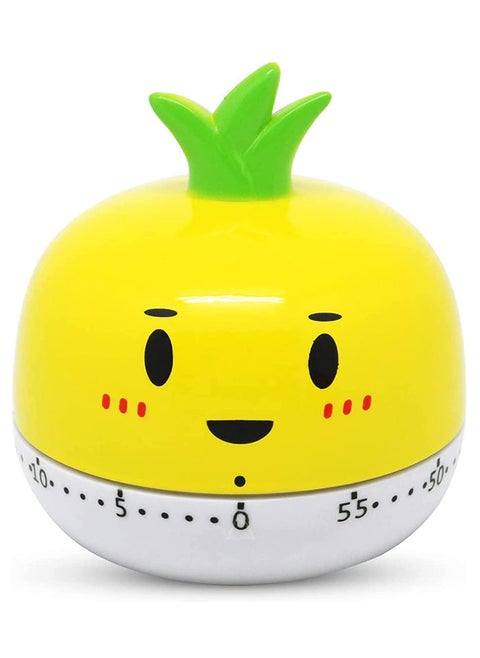Kitchen Timer Pineapple Vegetables Timers 1-60 Minutes 360 Degree Cooking Tool Cute Cartoon Mechanical Countdown Tomato Timer Alarm Clock Creative Multi-Function Timer For Kids And Adults Baking