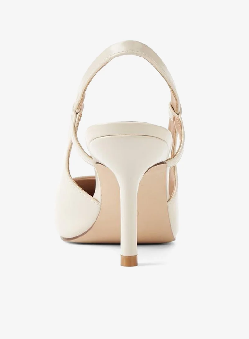 Paprika CREAM Women Stiletto Heel Slingback Shoes for Women | Best Price UAE