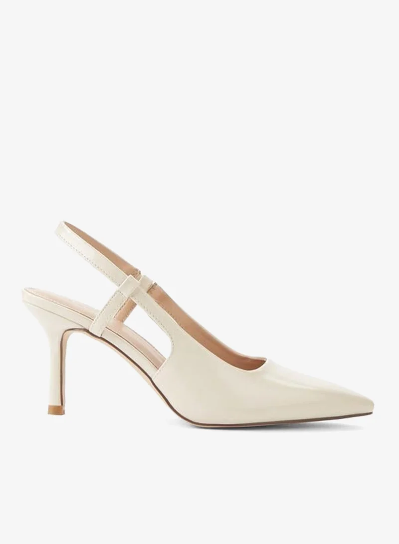Paprika CREAM Women Stiletto Heel Slingback Shoes for Women | Best Price UAE