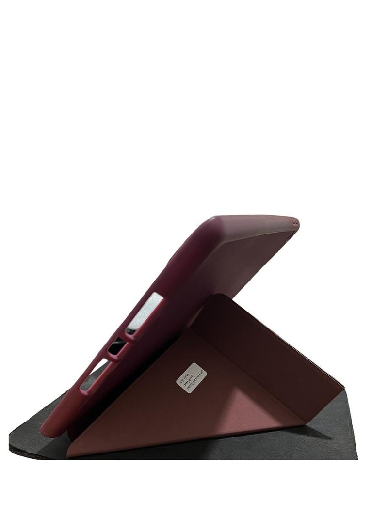 Case - Hoidokly Case Compatible with iPad 10.2 Inch 2021/2020 iPad 9th/8th Generation & 2019 iPad 7th Generation with Pencil Holder, Protective Case with Soft TPU Back, Auto Sleep/Wake Cover, Wine red - Image 1